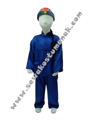 Cheongsam biru  large