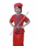 Kostum Profesi Pramugari - Merah