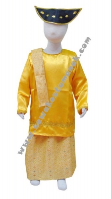 pakaian adat batak kuning  large