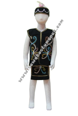pakaian adat dayak koteka  large